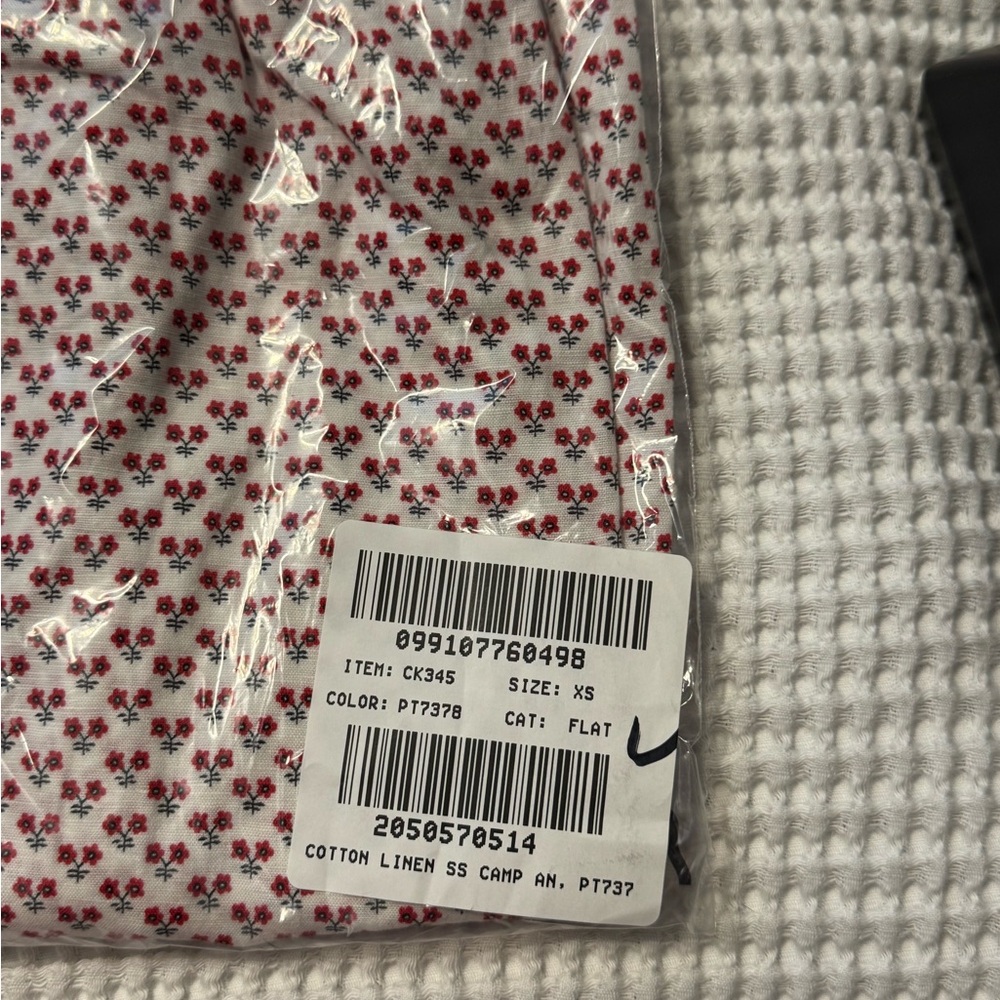 J. Crew Cotton & Linen Blend Floral Printed White Wide Leg Pants NWT L - Picture 7 of 8